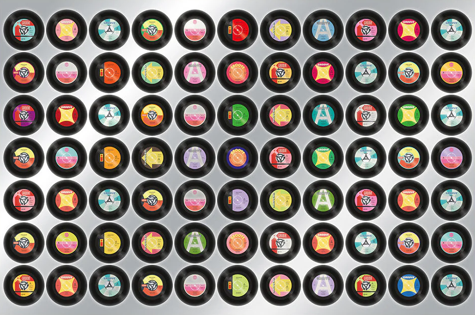 Vinyl Records - Alu Dibond Bild