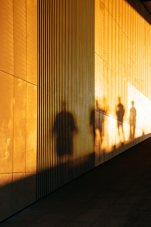 Shadow Yellow - Acrylic glass picture