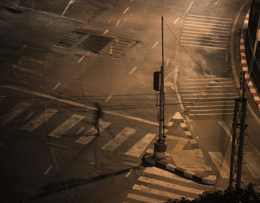 Empty Crosswalk - Acrylglasbild